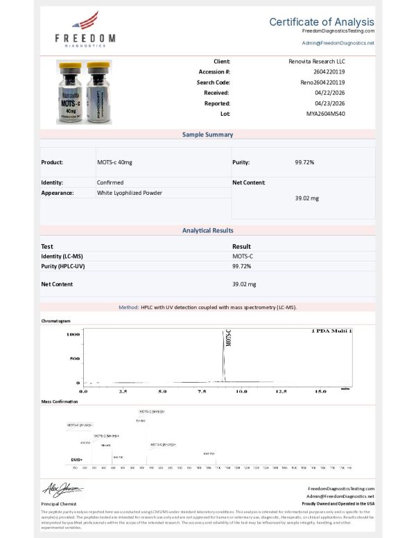 Mots-C 40mg (Research Use Only) - Image 2