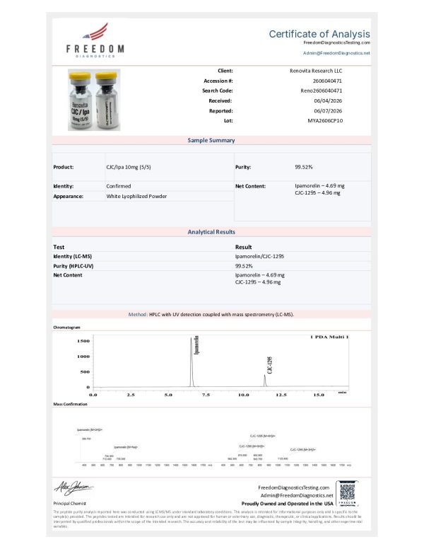 CJC/IPA 10mg (Research Use Only) - Image 2