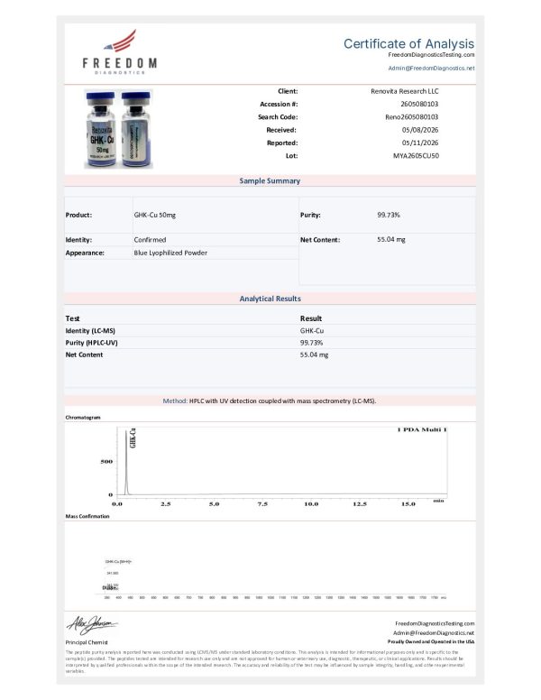 GHK-Cu 50mg (Research Use Only) - Image 2