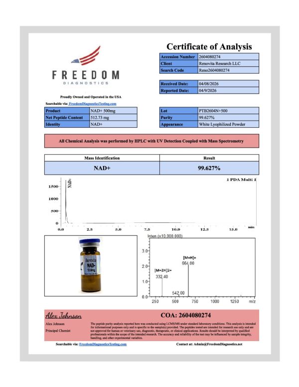 NAD+ 500mg (Research Use Only) - Image 2