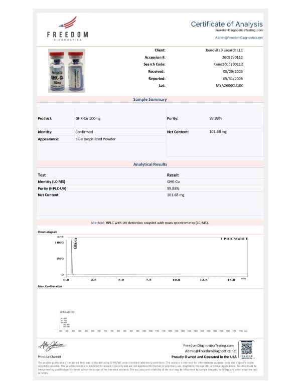 GHK-Cu 100mg (Research Use Only) - Image 2