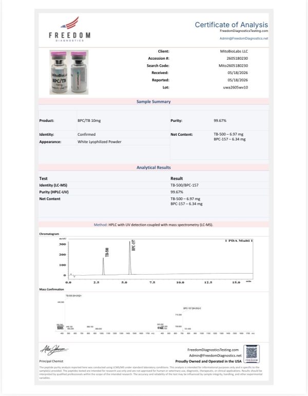 BPC/TB-500 10mg (Research Use Only) - Image 2